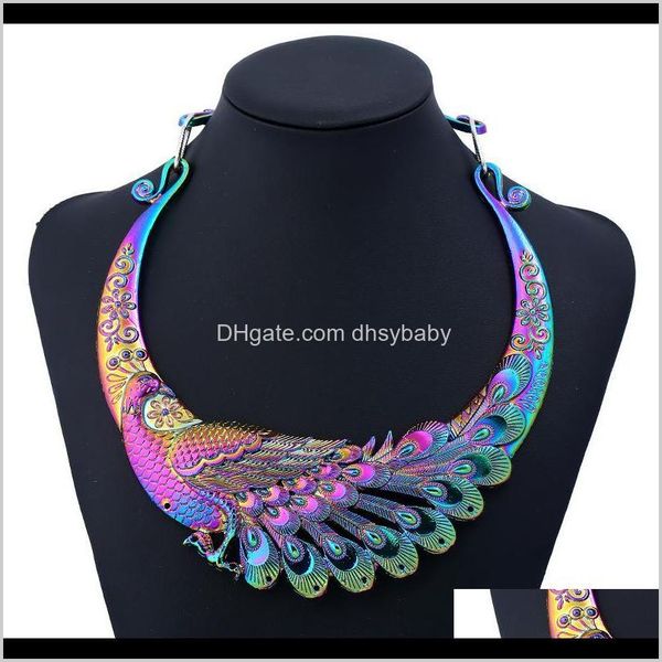 

chokers & pendants drop delivery 2021 luxury designer jewelry women necklace fashion collar choker statement necklaces exaggerated vintage c, Golden;silver
