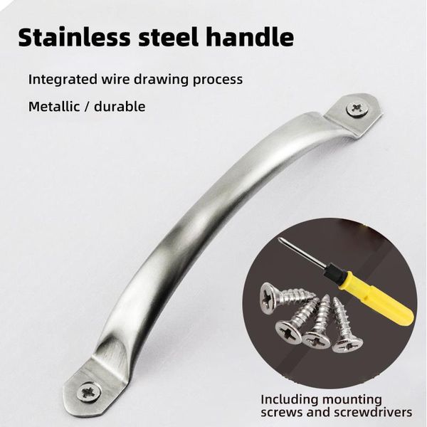 

handles & pulls stainless steel surface mounted handle cabinet drawer wardrobe wooden door simple