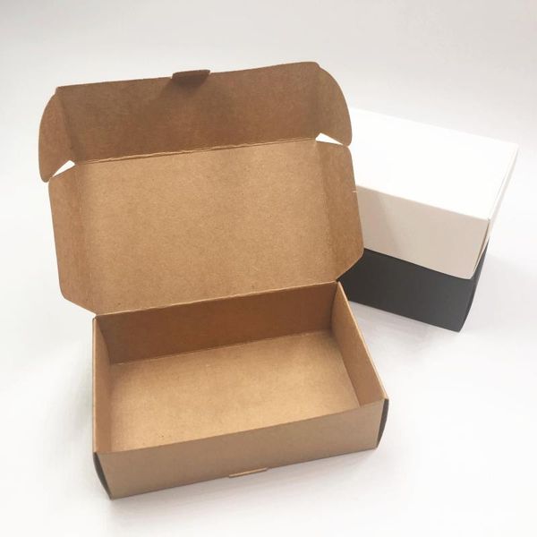 

gift wrap 10pcs/20pcs/50pcs small kraft paper box packaging rectangle craft soap wedding