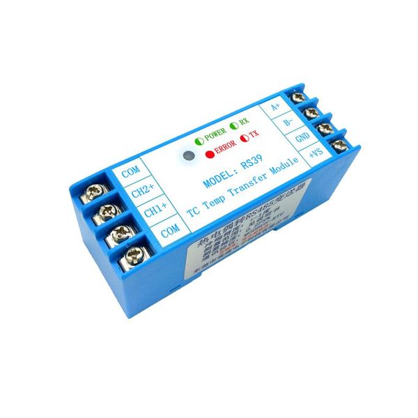 

smart home control 2-channel k thermocouple temperature acquisition module sterj to modbus-rtu transmitter rs39