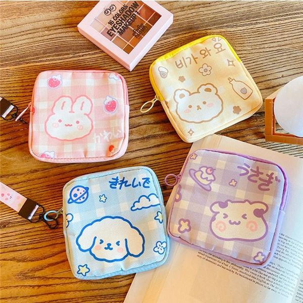 

storage bags portable makeup travel cosmetic sanitary pads bag napkin pouch coin purse