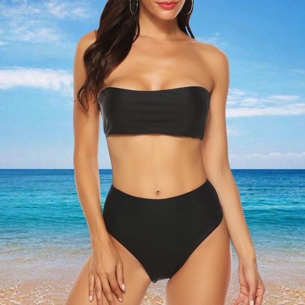 

one-piece suits cross1946 bikini high waist strapless set women swimwear womens swimsuit padded bathing suit maillot de bain
