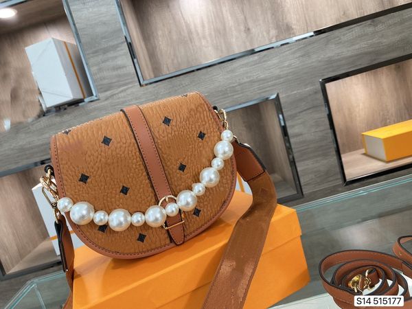 

pearl button bag shoulder his collocation two long straps capacity was very touching wholesale handbags luxury goods the fashio