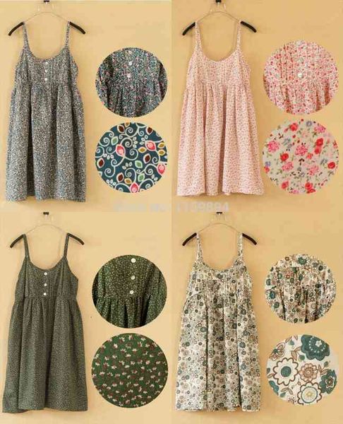 

summer fashion women slim cotton sundresses dot suspenders floral printed dress casual tank dress halter 1-22colors, White