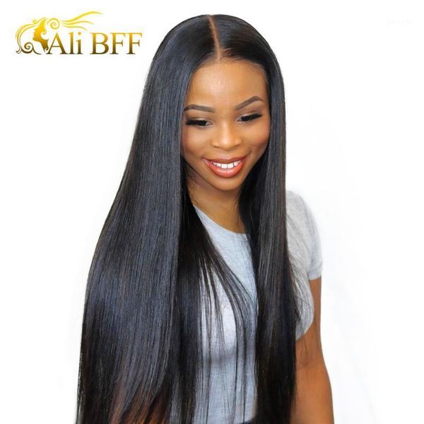 

closure wig human hair wigs lace 4Ã4 for women brazilian 13Ã4 front ali bff1, Black;brown
