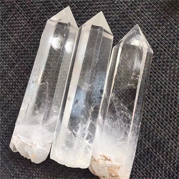 

natural clear quartz point wand crystals healing stones for home decoration decorative objects & figurines
