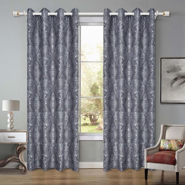 

curtain & drapes yaapeet 1pc blackout window curtains europe polyester for bedroom retro modern home decor