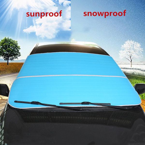 

car windshield sun shade snow proof covers universal for sedan suv mpv anti-uv waterproof auto window protector 3 colours sunshade