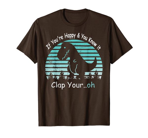 

if you're happy you know it clap your hand t shirt, White;black