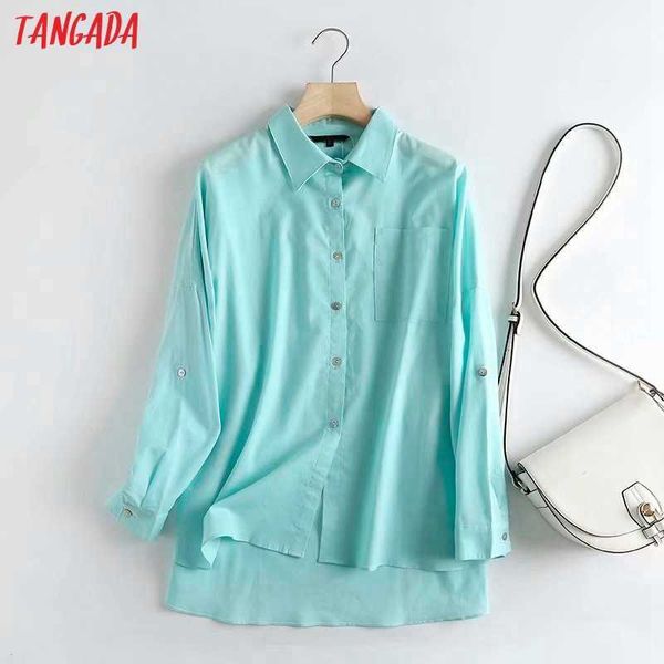 

tangada autumn women cotton linen blouse long sleeve chic female office lady shirt blusas femininas 4c118 210609, White