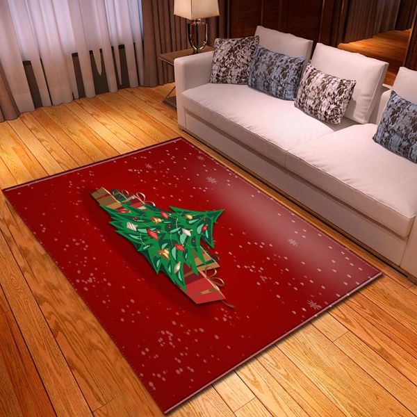 

carpets flannel christmas kitchen floor mat living room bedroom decorate big hallway xmas gift rugs area large doormat