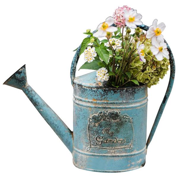 

watering equipments beautiful blue handmade antique shabby chic can metal