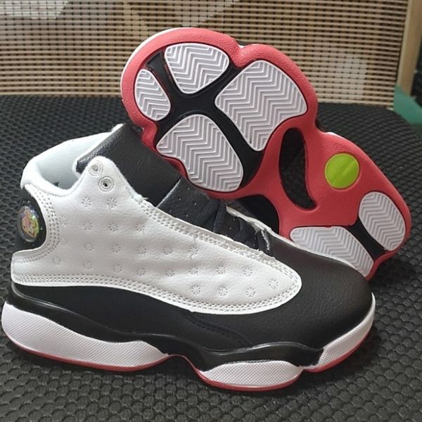 

infant kids sneaker basketball shoes 13s 3peats aqua chrome little kids children boy girls sneakers, Black