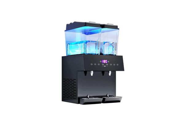 

camp kitchen commercial refrigerated juicer, beverage machine 2021 latest design led blue light juicer