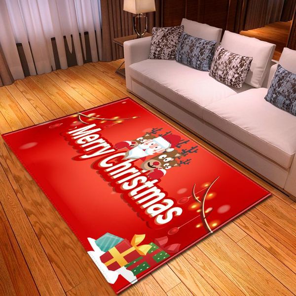 

merry christmas 3d printing big carpets year bedroom decoration carpet xmas home decor large mats/rugs child gift