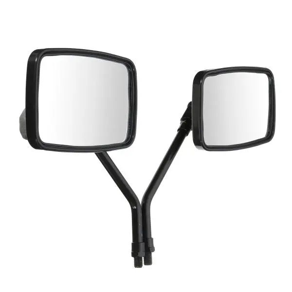 

10mm thread black rectangle rear view side mirrors for motorcycle scooter atv