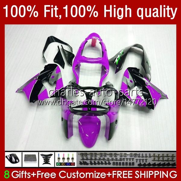 Einspritzkarosserie für KAWASAKI NINJA ZX-9R ZX900 Hot Purple 900CC 1998–2003 Karosserie 25Nr