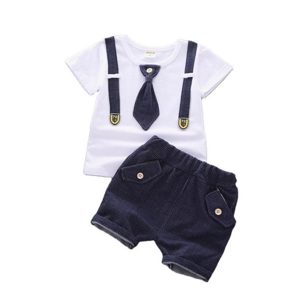 

clothing sets summer baby boys girls solid clothes kids t shirt shorts children fashion infant toddler casual cotton tracksuits, White