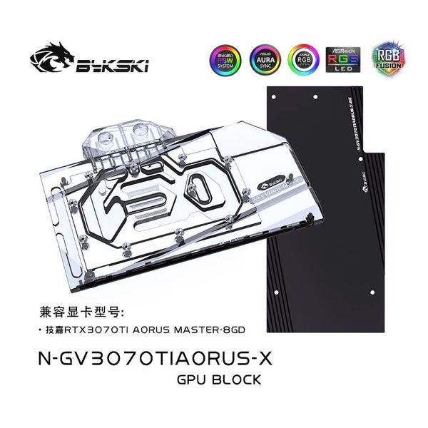 

fans & coolings bykski n-gv3070tiaorus-x gpu blocks gigabyte rtx3070ti master-8gd
