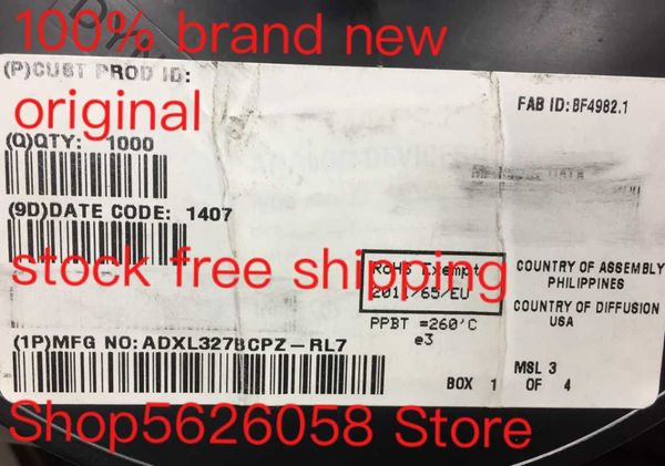 

smart power plugs adxl327bcpz-rl7 lfcsp16 100% original stock 10pcs-200pcs/lot