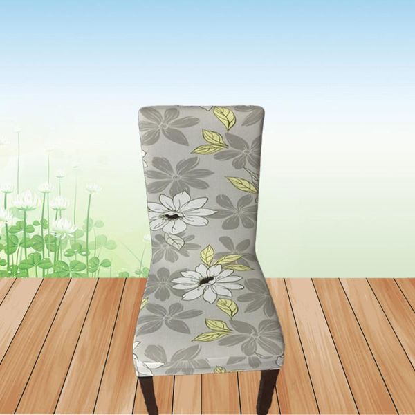 

chair covers flower printing removable cover big elastic slipcover modern kitchen seat case stretch for banquet barbershop