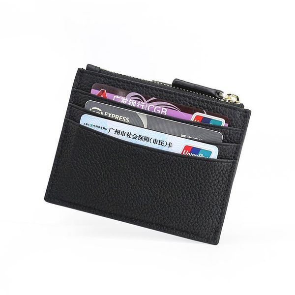 

2020 fashion genuine leisure wo leather purse for men card holders wallet c6149