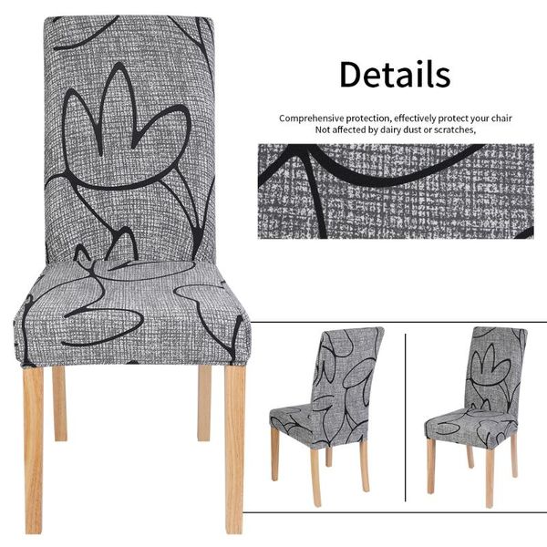 

chair covers 1-piece floral print cover spandex wedding diningroom stretch elastic s