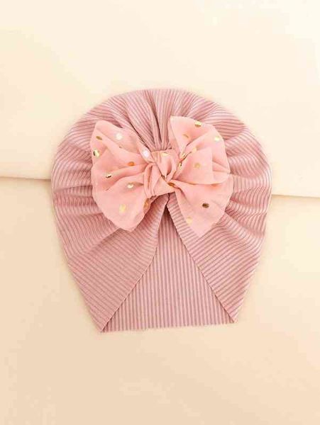 

baby bow decor hat she, Yellow