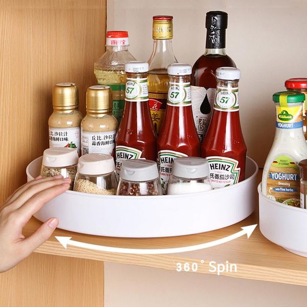 

kitchen storage & organization rotating seasoning tray rack multifunctional non-slip box organizer spice kitche