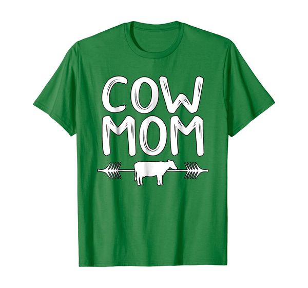 

cow mom farmer rancher bovine cattle lover gift t shirt, White;black