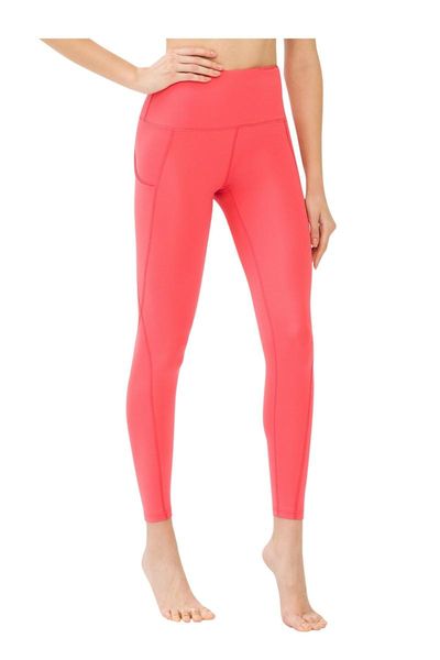 

women's leggings los ojos high waist lifter double pocket fitness push up, Black
