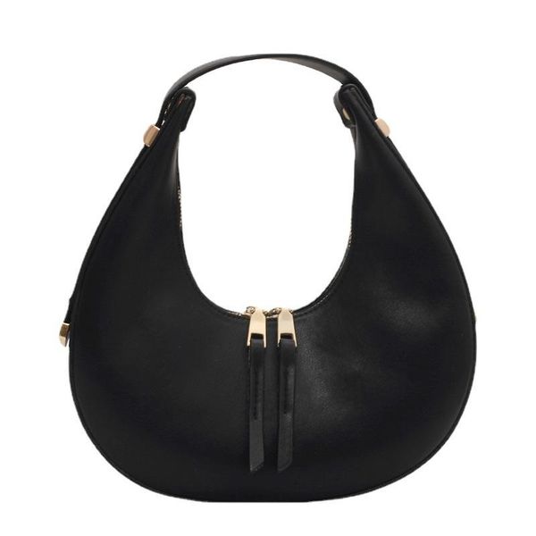 

evening bags vintage underarm bag women's soft pu leather handbags spring summer hobo dumpling type one-shoulder causal ladies purses