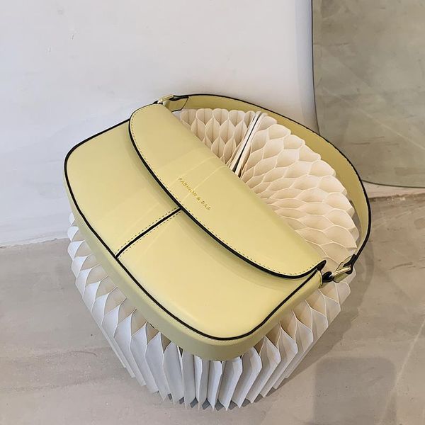 

evening bags simple bag 2021 trendy fashion handbag high-end sense of shoulder underarm wild ins saddle