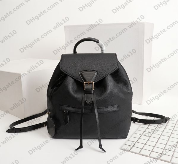 

fashion women designer backpacks cowhide leather letter empreinte flower backpack embossed mens purses pattern bag montsouris m45410 m45205