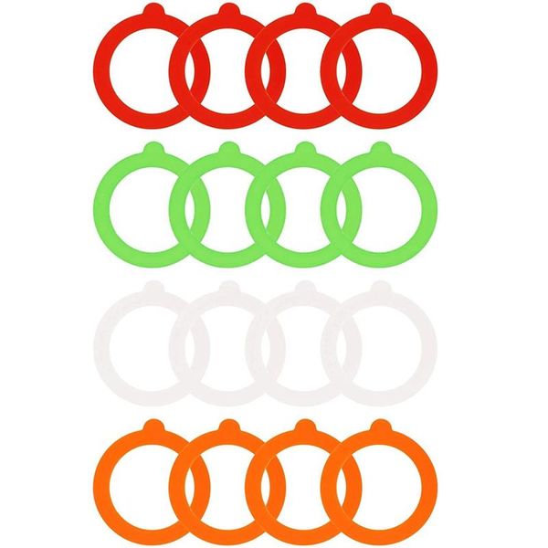 

silicone replace gasket airtight seals rings leak-proof canning fitting for glass clip jars kitchen storage & organization