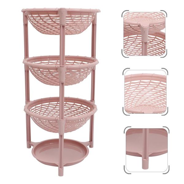 

hooks & rails 1 pc multi-layers kitchen storage rack vegetable basket