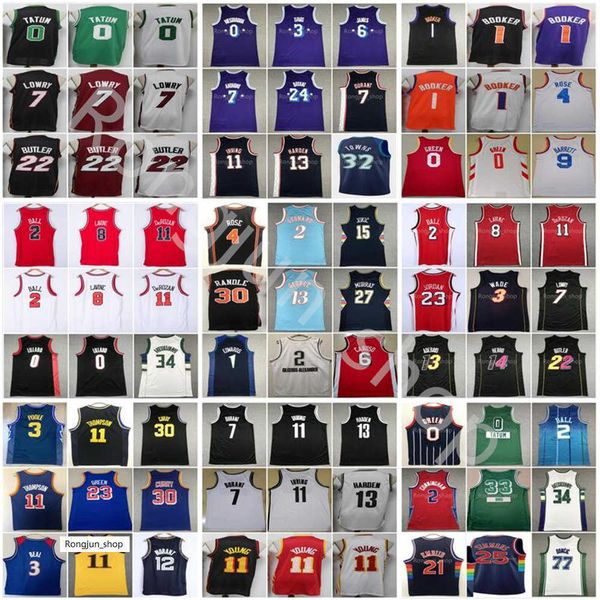 

75th city basketball jerseys 3 anthony 6 james davis 7 carmelo 13 harden kevin 11 kyrie durant irving luka 0 westbrook 77 doncic 15 nikola, Black;red