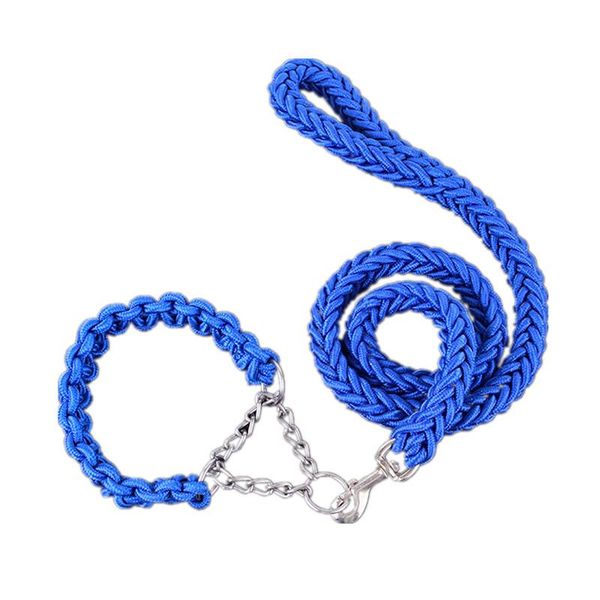 

dog collars & leashes eight-strand braided long leash nylon rope running chain for small medium large dogs traction pet