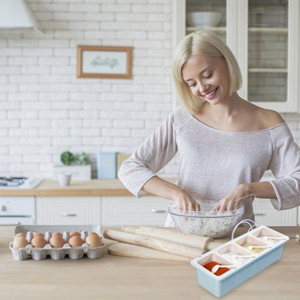 

multifunctional kitchen seasoning jar box condiment storage container rack spice can sugar accessories supplies bottles & jars