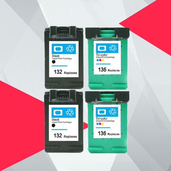 

ink cartridge replacement for 132 posmart 2573 c3183 officejet 6213 psc 1513 printer cartridges
