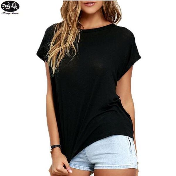 

hongmiao 2021 fashion open back casual short sleeve t-shirt summer style women clothing backless o-neck tees q running jerseys, Black;blue