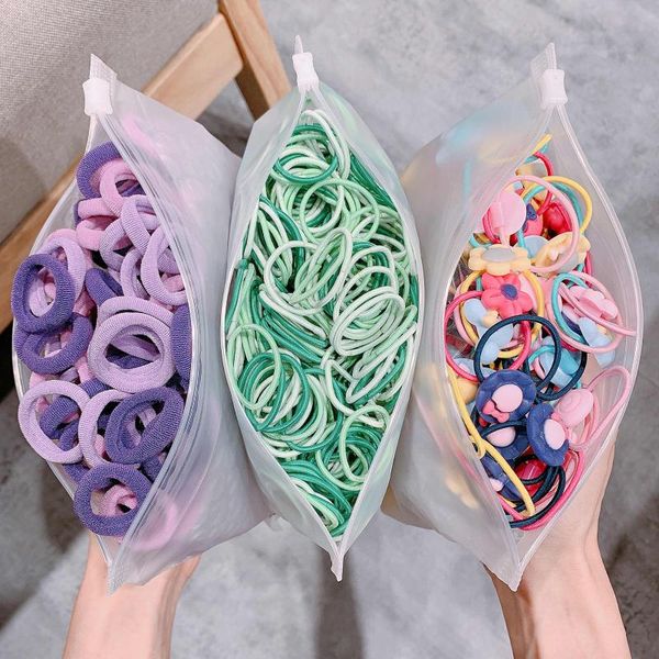 

100/50/20pcs/pack girl colorful scrunchie elastic hair band children ties ponytail holder bands accessories headwear, Slivery;white