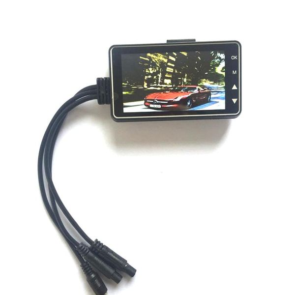 

car rear view cameras& parking sensors dual lens motorcycle dvr hd dash cam front video recorder motorbike camcorder nj88