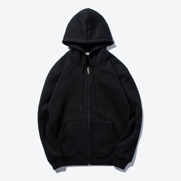 

men's hoodies & sweatshirts casual zipper hoodle hip hop street wear skateboard men pullover male hoodie solid ej47, Black