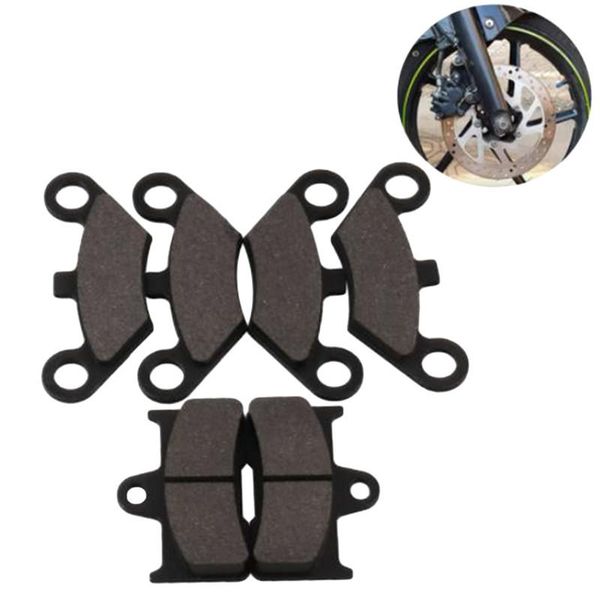 

motorcycle brakes 6-piece black and white front rear disc & brake pads (four brakes, two brakes)