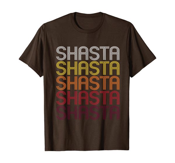 

Shasta Retro Wordmark Pattern - Vintage Style T-shirt, Mainly pictures
