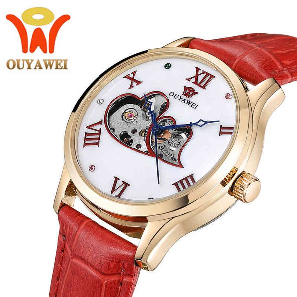 

ouyawei brand new waterproof women's machinery watch nightlight swiss fashi, Silver