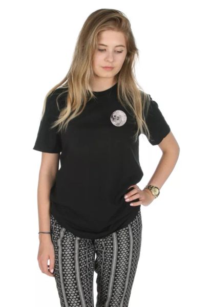 

pocket full moon t-shirt fashion blogger grunge tumblr space planet alien, White;black