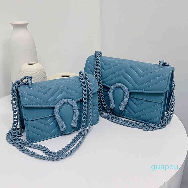 

western style all-match shoulder bag fashion chain msenger small square bag