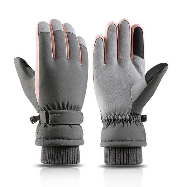 

ski gloves touch screen snowboard waterproof windproof cold winter warm thermal outdoor sports snowmobile snow men women
